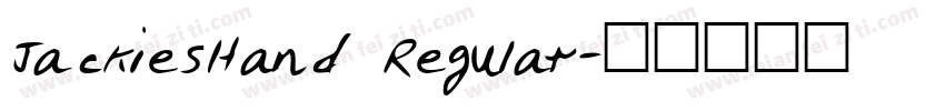 JackiesHand Regular字体转换